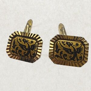Vintage 1960s Spanish Damascene Cufflinks